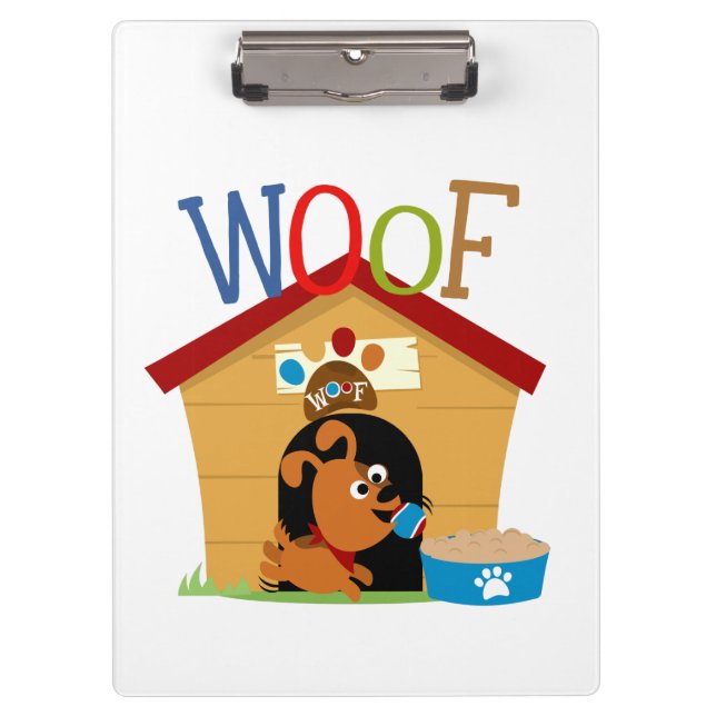 Woof Dog Clipboard (Front)