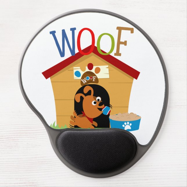 Woof Dog Gel Mouse Pad (Front)