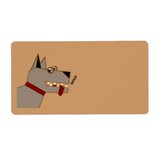 Woof dog label