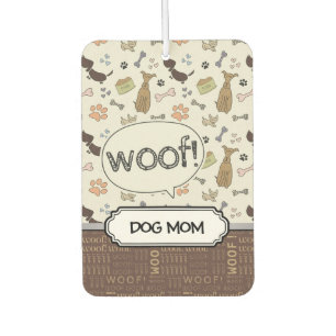 WOOF! Dog Lover - Puppies pattern personalized Air Freshener