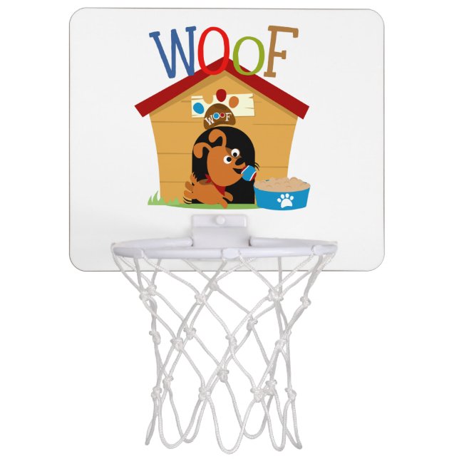 Woof Dog Mini Basketball Hoop (Front)