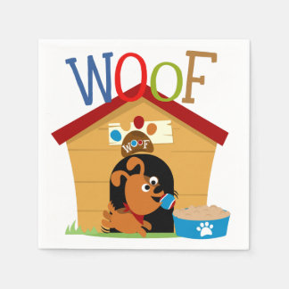 Woof Dog Paper Napkins