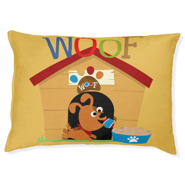 Woof Dog Pet Bed (Front)