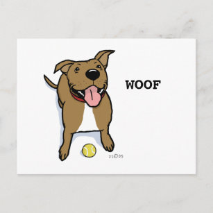 Woof Dog Postcard