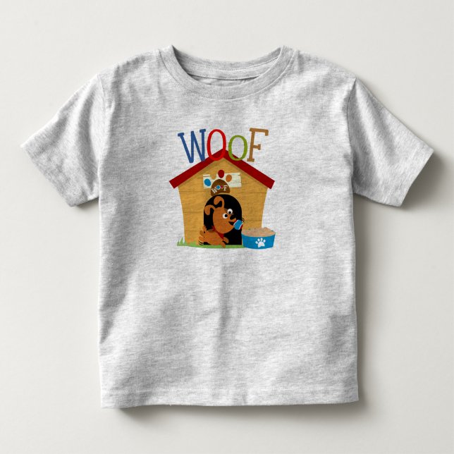Woof Dog Toddler T-shirt (Front)