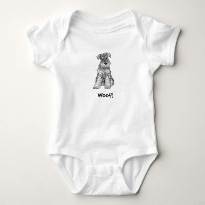 Woof! Doggy Baby Bodysuit - Schnauzer