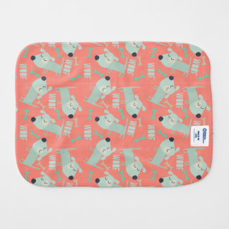 Woof Dogs and Bones Baby Burp Cloth