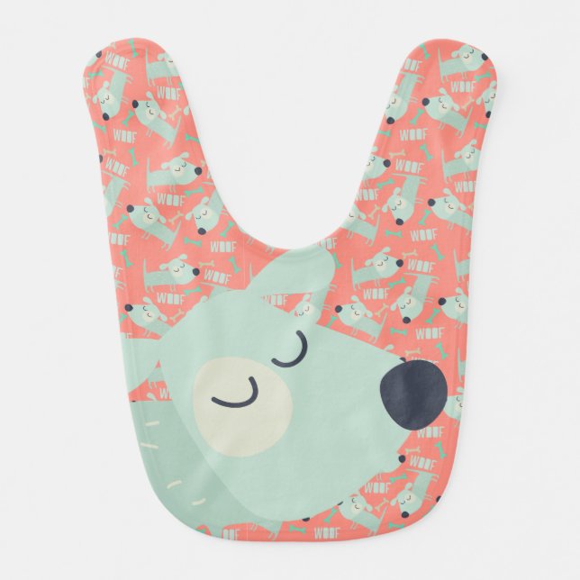 Woof Dogs and Bones Bib (Front)