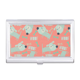 Woof Dogs and Bones Case For Business Cards