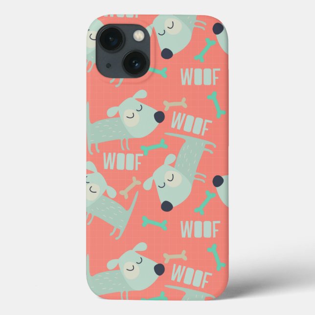 Woof Dogs and Bones Case-Mate iPhone Case (Back)