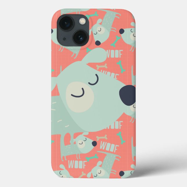 Woof Dogs and Bones Case-Mate iPhone Case (Back)