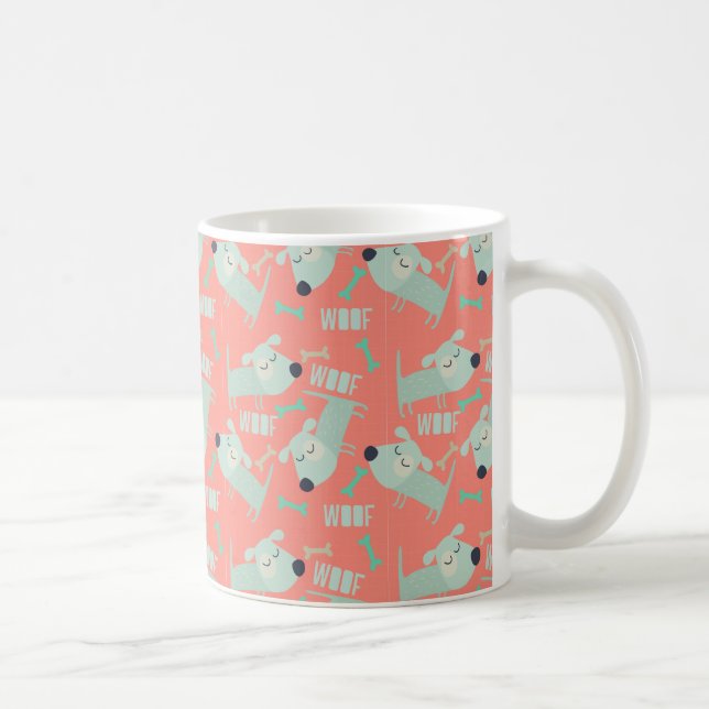 Woof Dogs and Bones Coffee Mug (Right)
