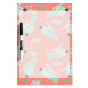Woof Dogs and Bones Dry Erase Board