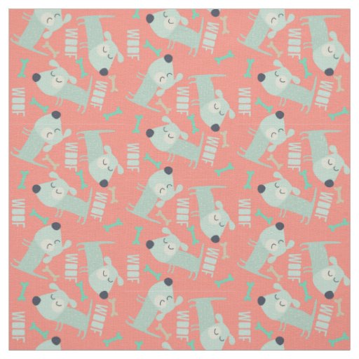 Woof Dogs and Bones Fabric