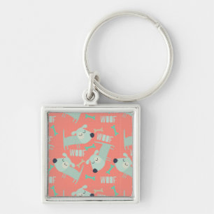 Woof Dogs and Bones Keychain