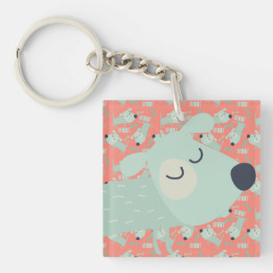 Woof Dogs and Bones Keychain