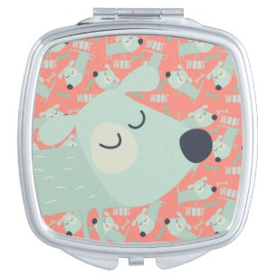 Woof Dogs and Bones Mirror For Makeup