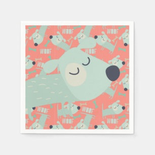 Woof Dogs and Bones Paper Napkins