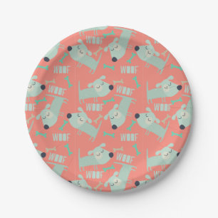 Woof Dogs and Bones Paper Plates