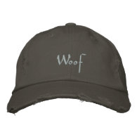 Woof Embroidered Baseball Cap