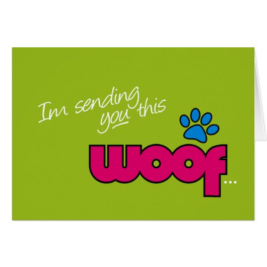 Woof General Card (Front Horizontal)