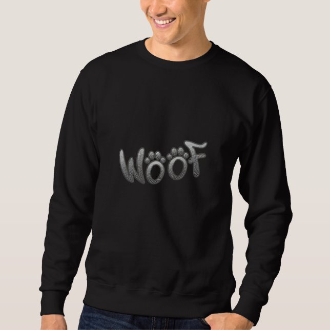 Woof Graffiti Embroidered Sweatshirt (Front)
