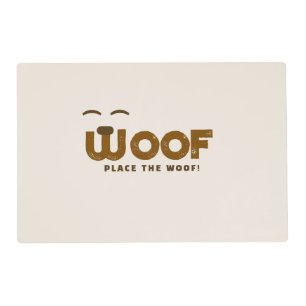 WOOF Laminated Placemat