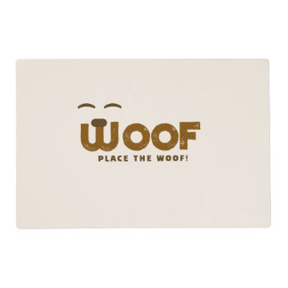 WOOF Laminated Placemat