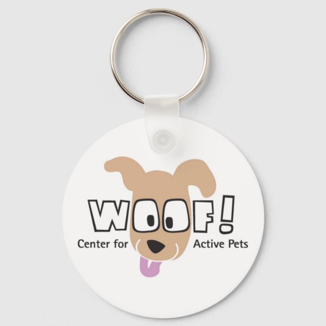 WOOF! Logo Merchandise Keychain (Front)