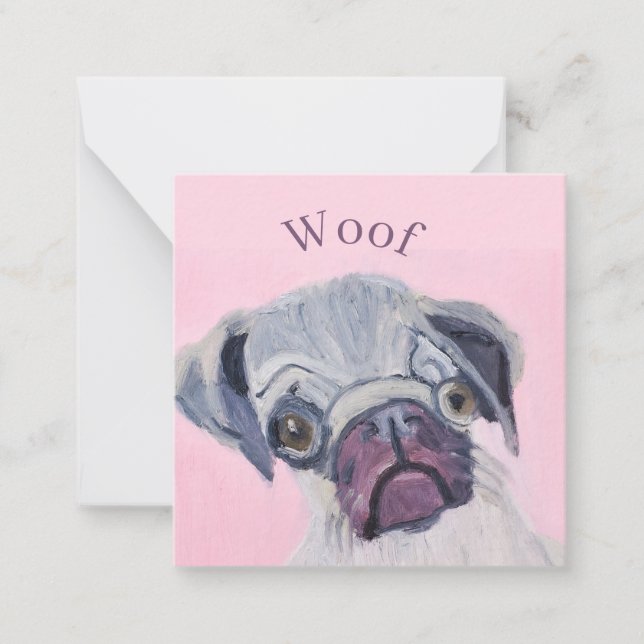 Woof Note Card (Front)