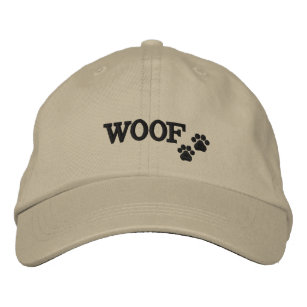 WOOF - Paw Print Embroidered Hat