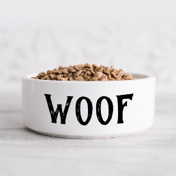 Woof Personalized Large Dog Bowl