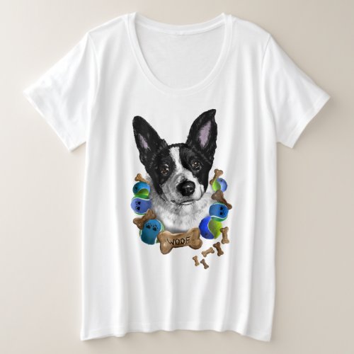 Woof Plus Size T_Shirt