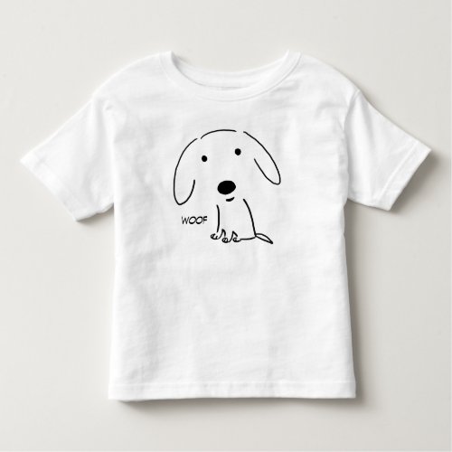 Woof Puppy  Cute Puppy Dog Toddler T_shirt