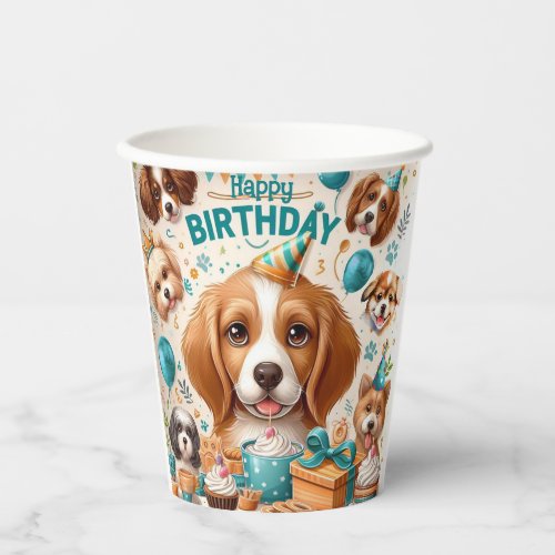 Woof_tastic Dog_Themed Birthday Party Tableware Paper Cups