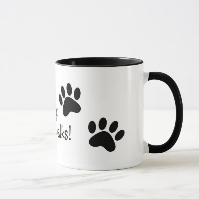 woof walks! mug (Right)
