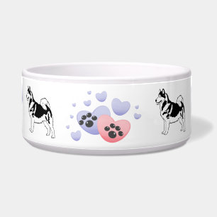 Woof Woof Alaskan Malamutes Bowl