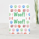 Woof! Woof! Birthday Card at Zazzle