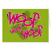 Woof Woof Card (Front Horizontal)