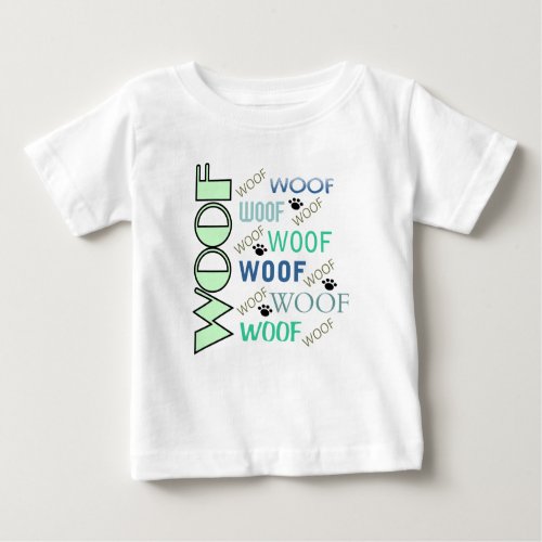 WOOF  WOOF With Paws Toddler Tee