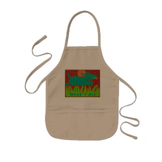 Woof Y'all Cotton Apron with Front Pocket