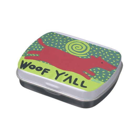 Woof Y'All Tin with Mints (Side)