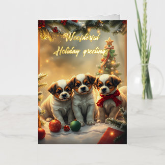 Woofderful holiday greetings ai