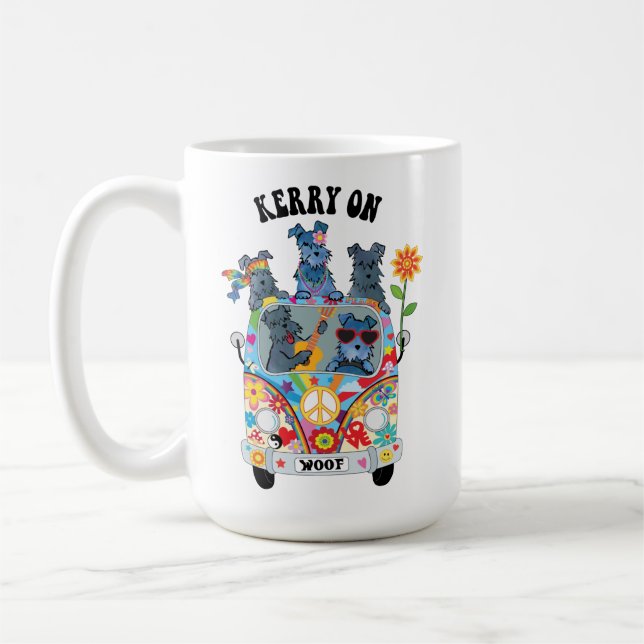 Woofstock Kerry Blue Terrier Coffee Mug (Left)