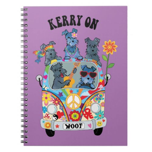 Woofstock Kerry Blue Terrier Notebook