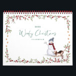 Woofy Christmas Cute Watercolor Naughty Dogs Calendar<br><div class="desc">Cute and adorable Woofy Christmas calendar with each month of the calendar featuring one of our cute and adorable hand-painted watercolor mischievous naughty dogs. The back of the calendar features a red buffalo plaid pattern. This mischievous dog's Christmas calendar is perfect for animal lovers and makes an excellent gift. All...</div>