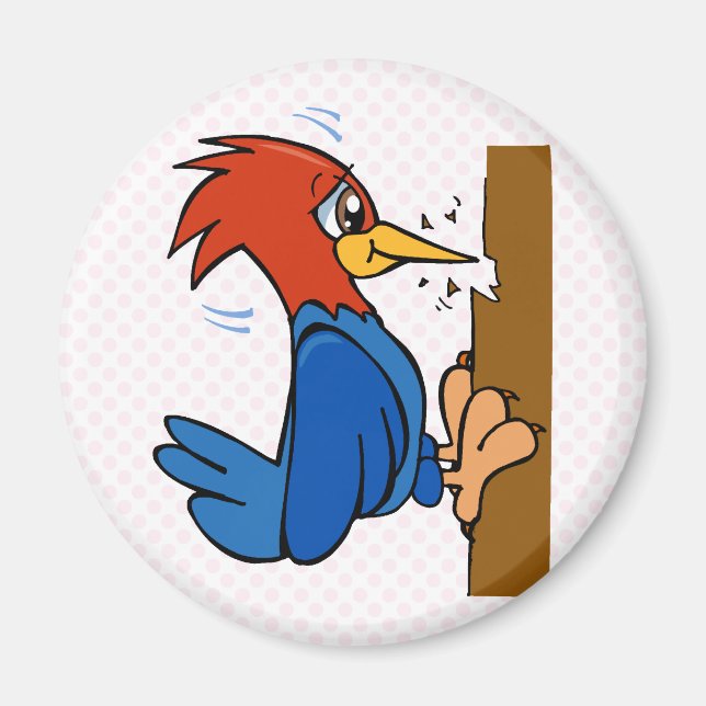 Woogy Woodpecker Magnet (Front)