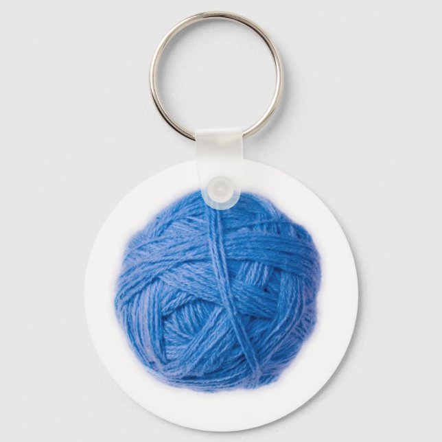 wool ball keychain (Front)