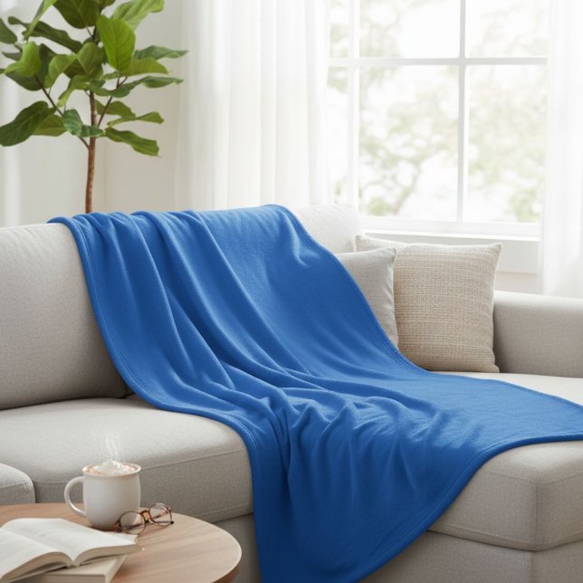 Wool blanket in blue, warm blue wool blanket (Creator Uploaded)