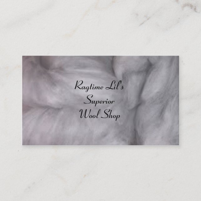 Wool Business card (Front)